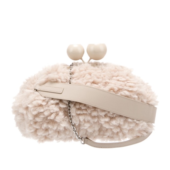 Weekend Max Mara Pasticcino faux fur bag beige - Picture 8 of 9